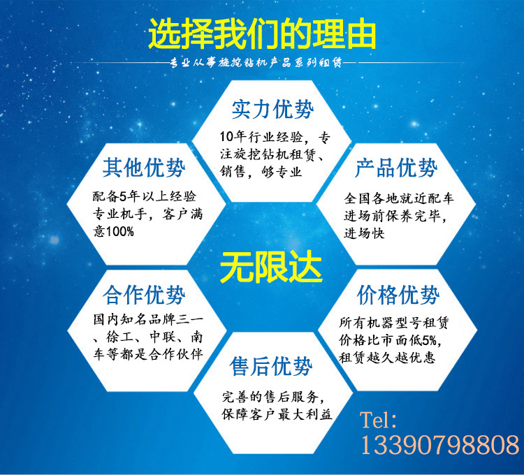 租無限達三一旋挖鉆機優(yōu)勢 租無限達三一旋挖鉆機優(yōu)勢